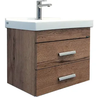 Тумба с раковиной Comforty Никосия 00-00008853 60 см Дуб темный